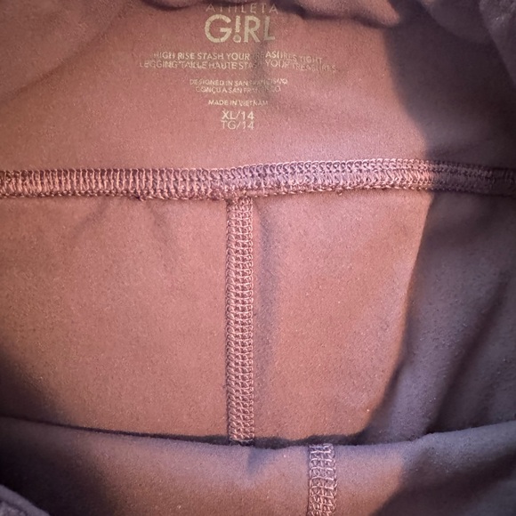 Athleta Kids' Blue and Purple  Leggings - Picture 3 of 7